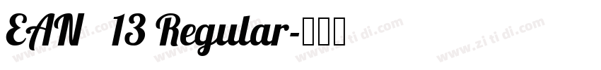 EAN   13 Regular字体转换